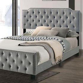 CHARLIZE Cal.King Bed, Gray