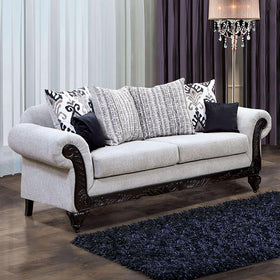 POMEZIA Sofa, Gray/Black