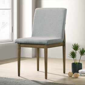 ST GALLEN Side Chair (2/CTN), Natural Tone/Light Gray