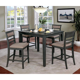 Fafnir Weathered Gray/Beige 5 Pc. Counter Ht. Table Set