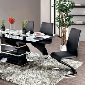Midvale Black/Chrome Dining Table