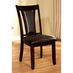 BRENT Dark Cherry/Espresso Side Chair (2/CTN)