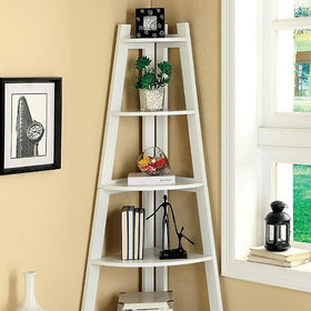 Lyss White Ladder Shelf