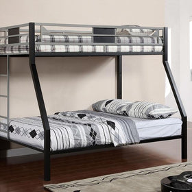 Clifton Silver/Gun Metal Twin/Full Bunk Bed