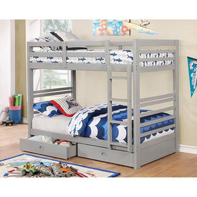 California IV Gray Twin/Twin Bunk Bed