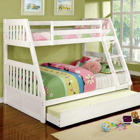 CANBERRA II White Twin/Full Bunk Bed