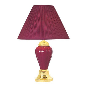 SCARLETT Burgundy Table Lamp (6/CTN)