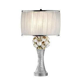 Simone White/Silver Table Lamp