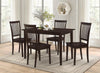 Gomez 5-piece Rectangular Dining Table Set Cappuccino image