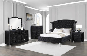 Deanna 4-piece Eastern King Bedroom Set Black