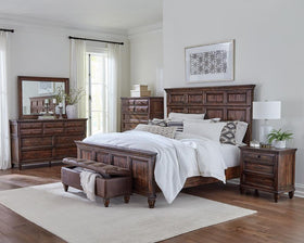 Avenue 4-piece Queen Bedroom Set Weathered Burnished Brown