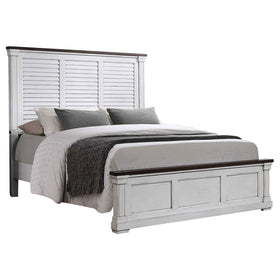 Hillcrest Queen Panel Bed White