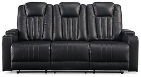 Center Point Reclining Sofa with Drop Down Table