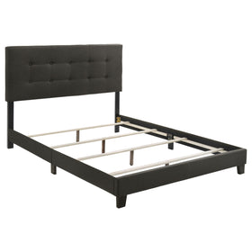 Mapes Tufted Upholstered Queen Bed Charcoal