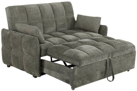 Cotswold Tufted Cushion Sleeper Sofa Bed Dark Grey