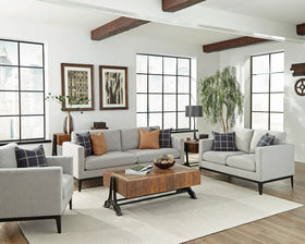 Apperson Living Room Set Grey