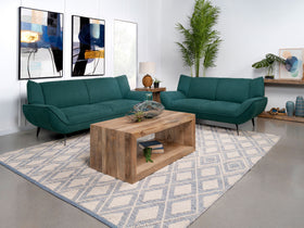 Acton Upholstered Flared Arm Living Room Set