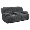 Weissman Motion Loveseat with Console Charcoal image