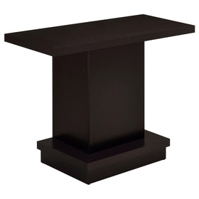 Reston Pedestal Sofa Table Cappuccino