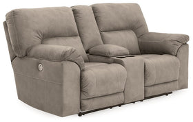 Cavalcade Power Reclining Loveseat with Console