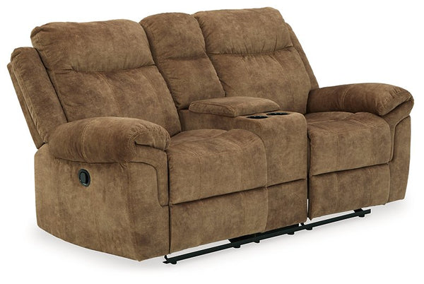 Huddle-Up Glider Reclining Loveseat with Console