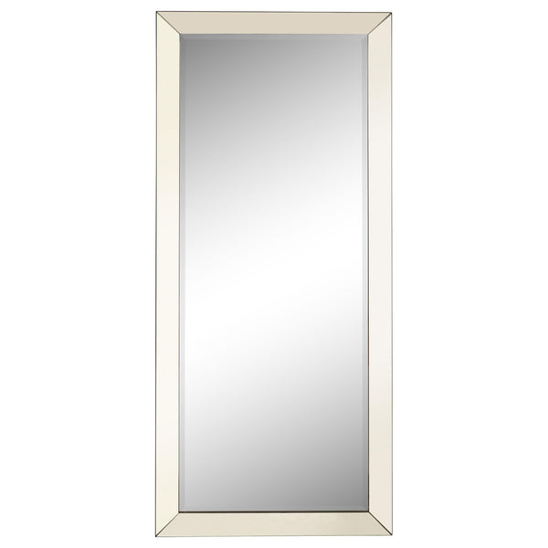 Barnett Rectangular Floor Mirror Silver image