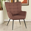 Isla Upholstered Flared Arms Accent Chair with Grid Tufted