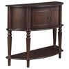 Brenda Console Table with Curved Front Brown image