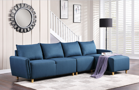 Marcin Gray Fabric Sectional Sofa