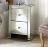 Noralie Mirrored & Faux Diamonds Accent Table