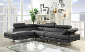 Acme Furniture Connor Sectional Sofa Set in Black 52650
