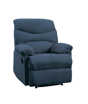 Arcadia Blue Woven Fabric Recliner (Motion)