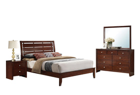 Ilana Brown Cherry Eastern King Bed