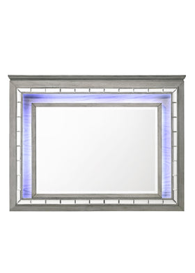 Antares Light Gray Oak Mirror (LED)