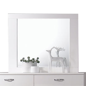 Naima II White High Gloss Mirror