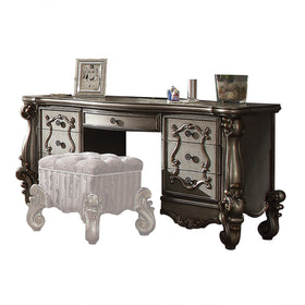 Versailles Antique Platinum Vanity Desk