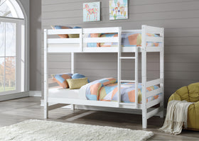 Ronnie White Bunk Bed (Twin/Twin)