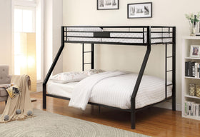 Limbra Sandy Black Bunk Bed (Twin XL/Queen)