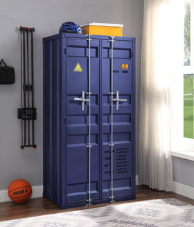 Cargo Blue Wardrobe (Double Door)