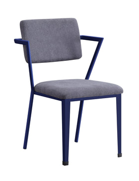 Cargo Gray Fabric & Blue Chair