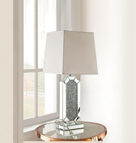 Noralie Mirrored & Faux Diamonds Table Lamp