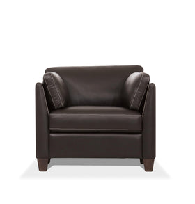Matias Chocolate Leather Chair