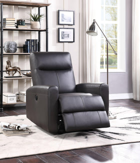 Blane Brown Top Grain Leather Match Recliner (Power Motion)