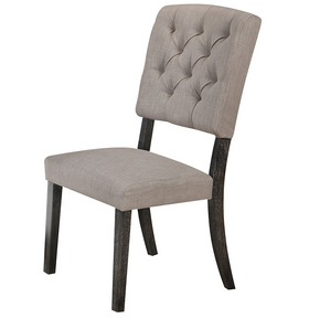 Bernard Fabric & Weathered Gray Oak Side Chair