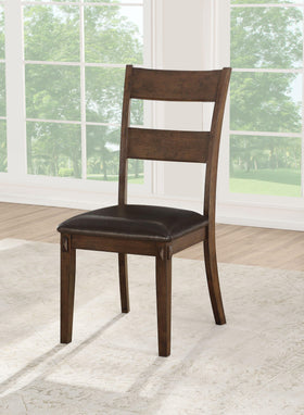 Nabirye PU & Dark Oak Side Chair