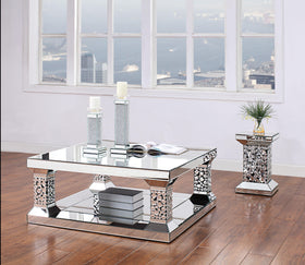 Kachina Mirrored & Faux Gems Coffee Table