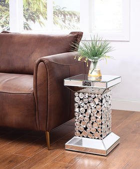 Kachina Mirrored & Faux Gems End Table