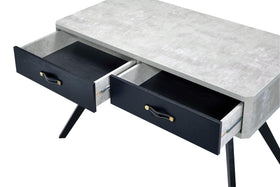 Magna Faux Concrete & Black Desk