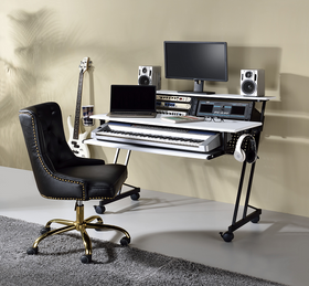 Suitor White & Black Computer Desk
