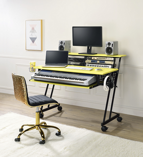 Suitor Yellow & Black Computer Desk